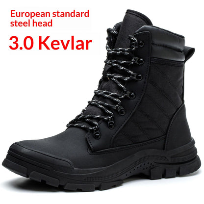 Men's High-top Labor Insurance Shoes Are Smash-proof
