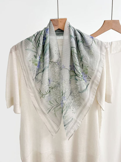 New Breathable Versatile Silk Chiffon Scarf For Women, Also Usable As A Shawl