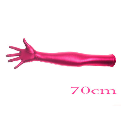 High-gloss Gold Foil Stamping And Elbow-length Costume Gloves