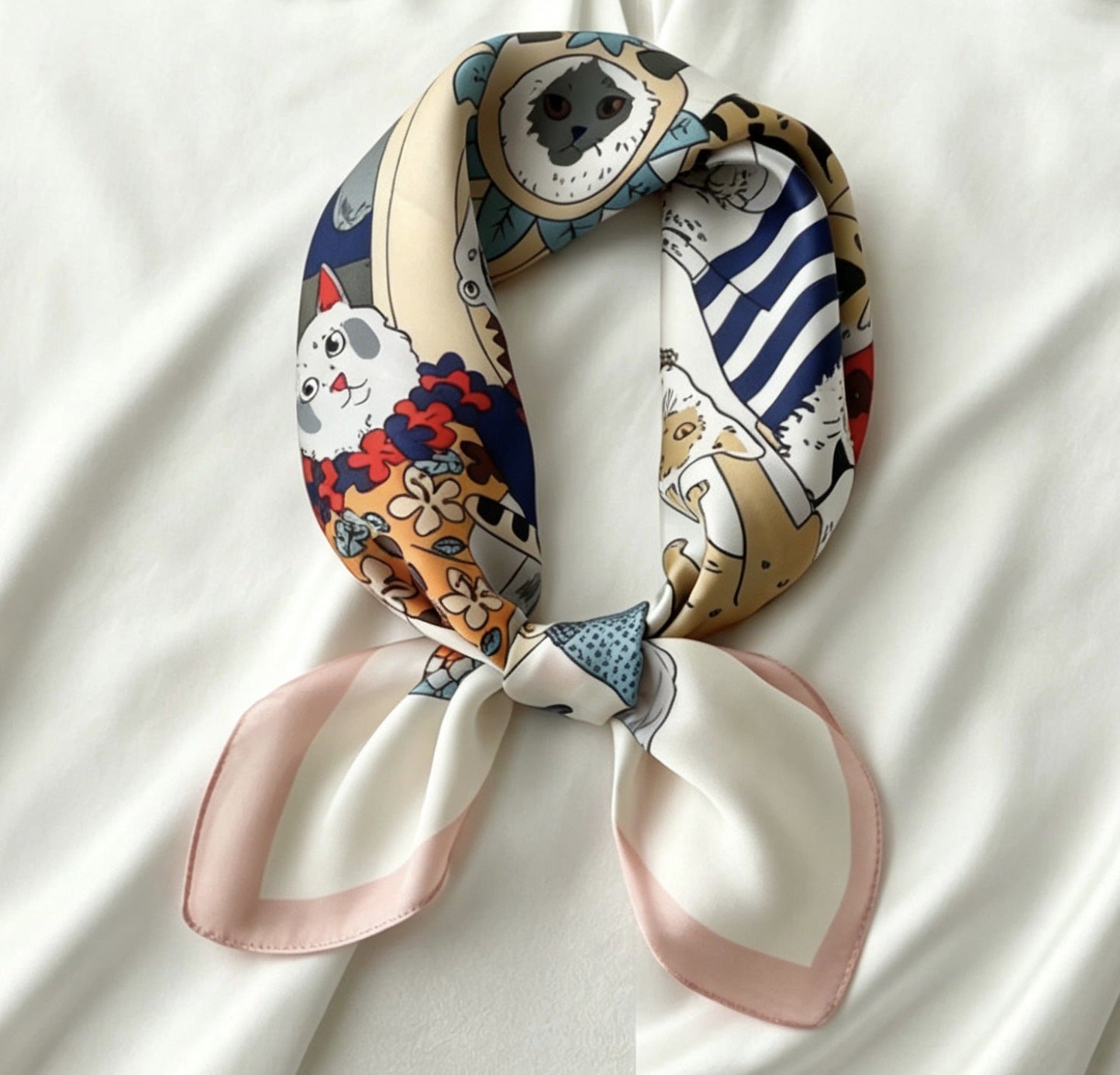 High-end Headscarf Versatile Neck Scarf Hairband Accessory