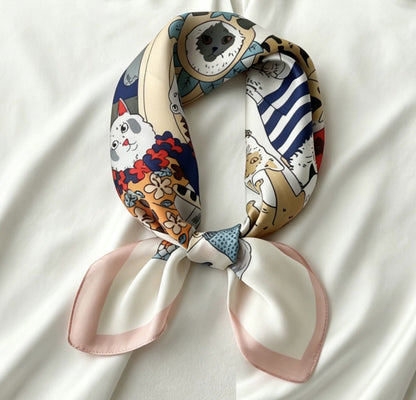 High-end Headscarf Versatile Neck Scarf Hairband Accessory