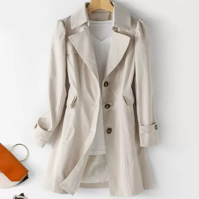 European And American Slim Fit Mid Length Windbreaker Jacket