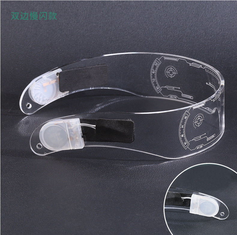 Amazon Led Light Luminous Glasses Trendy Future Technology Sense Douyin Same Style Bar Disco Rechargeable Glasses