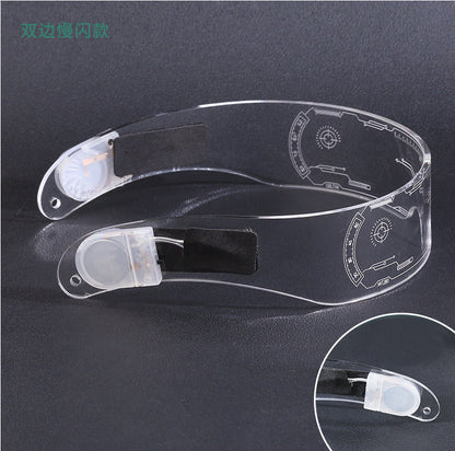 Amazon Led Light Luminous Glasses Trendy Future Technology Sense Douyin Same Style Bar Disco Rechargeable Glasses