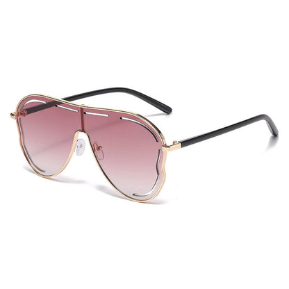 New European And American-style One-piece Oversized Frog-shaped Sunglasses