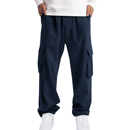 Mens Casual Sporty Corduroy Jogger Work Pants
