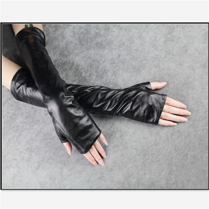 Long-style Wedding Leather Gloves For Men And Women