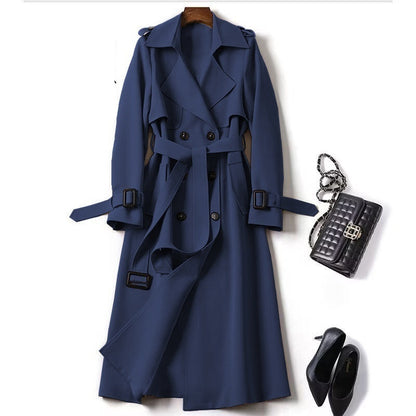 British-style Over-the-knee Coat Over-the-knee Outerwear