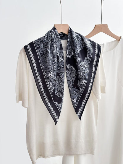 Women's Vintage High-end Outer Silk Scarf