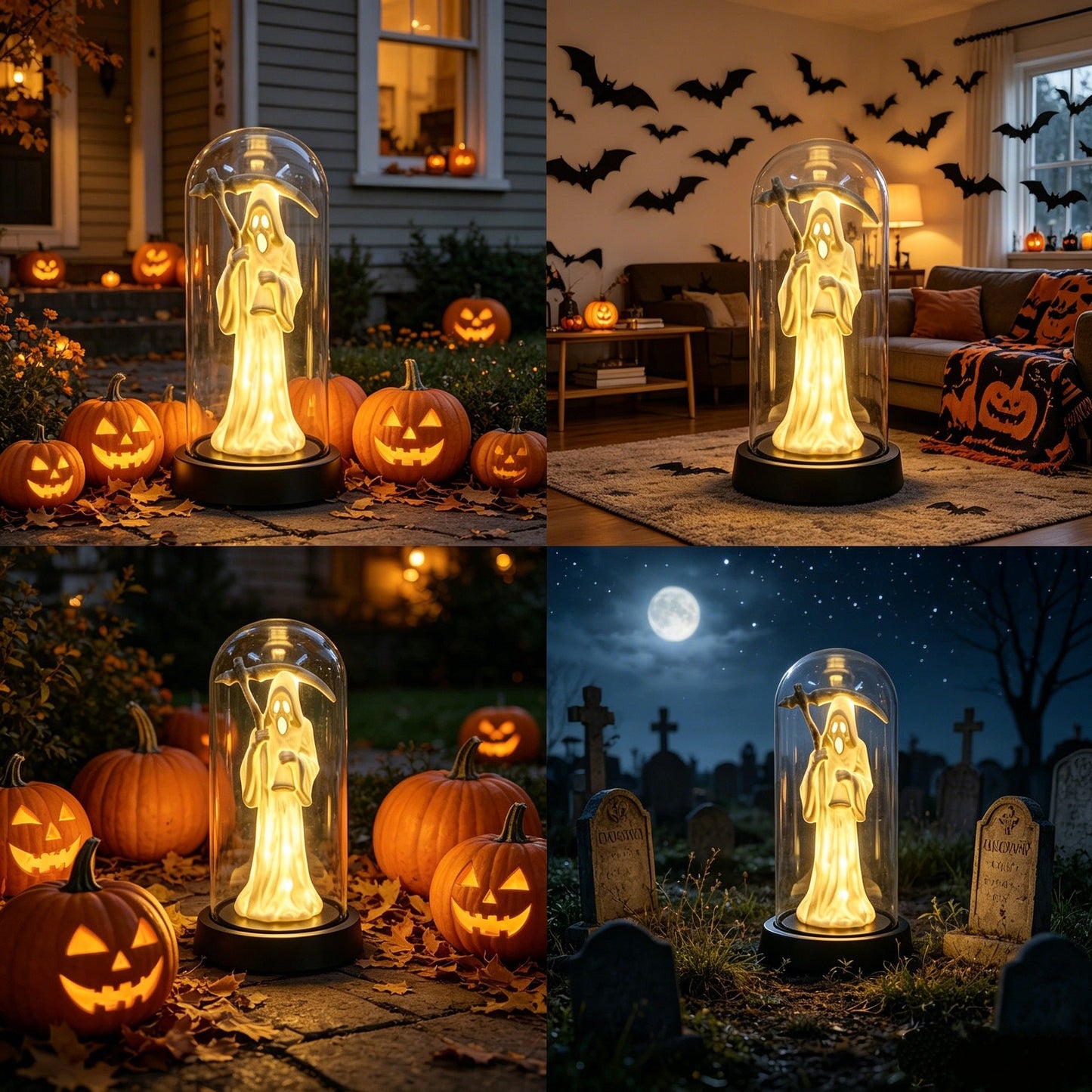 Halloween Decor Ghost Horror Creative Luminous Decoration