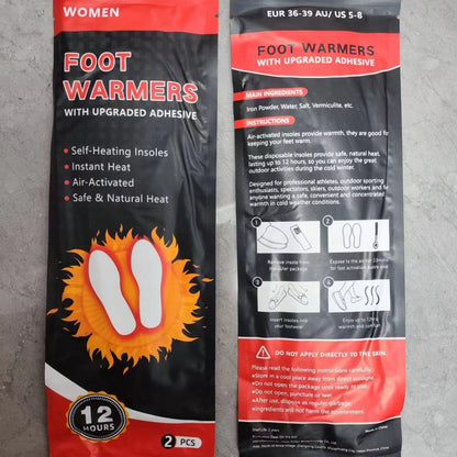 Self-heating Foot Warmer With Heatable And Walkable Insoles