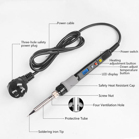Digital Electric Soldering Iron Temperature Control Set