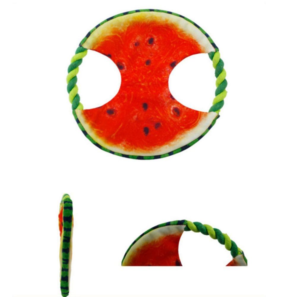 Cotton Rope Watermelon Wrestling Sounding Pet Toy