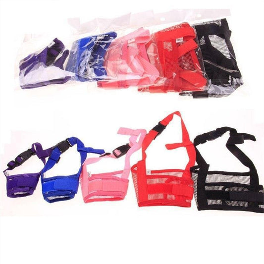 Dog Safety Muzzle Muzzel Adjustable Biting Barking Chewing