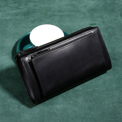 Leather Hand-held Mobile Phone Wallet