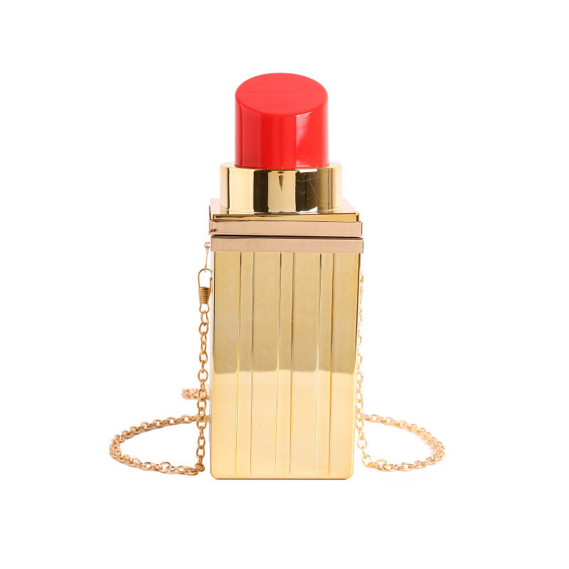 Acrylic Lipstick-shaped Single-shoulder Crossbody Bag