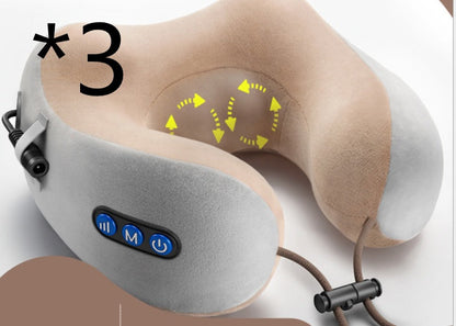 Gold U-Type Massage Pillow