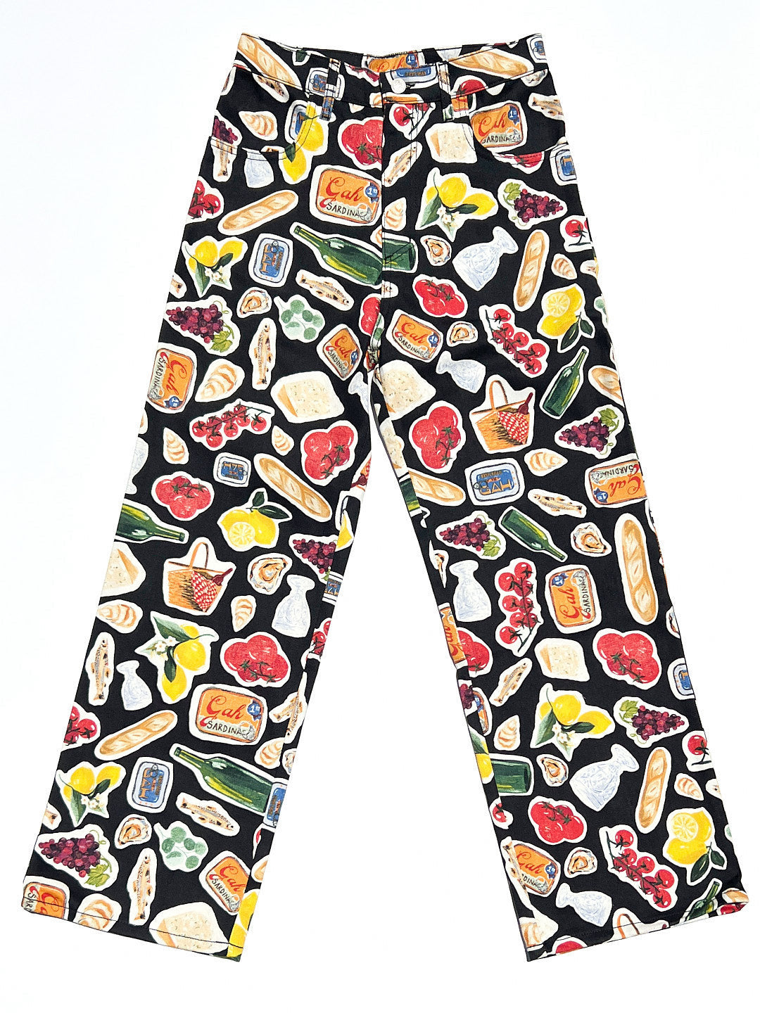 Printed High-quality Fashionable Casual Denim Womens Pants