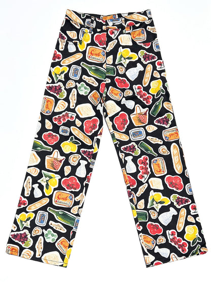 Printed High-quality Fashionable Casual Denim Womens Pants