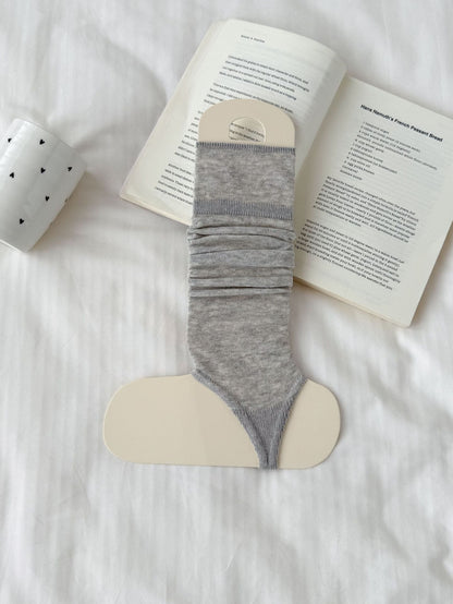 Foot Sock Set Flat Slouchy Socks Sun-protection Breathable Slimming Long-length