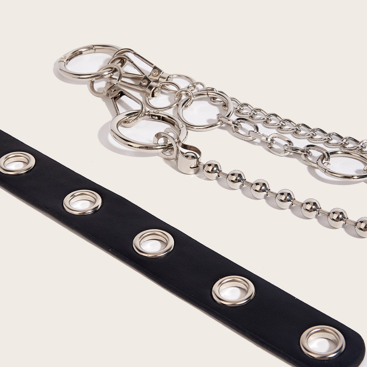 Fashionable And Versatile Double-layer Metal Belt Chain
