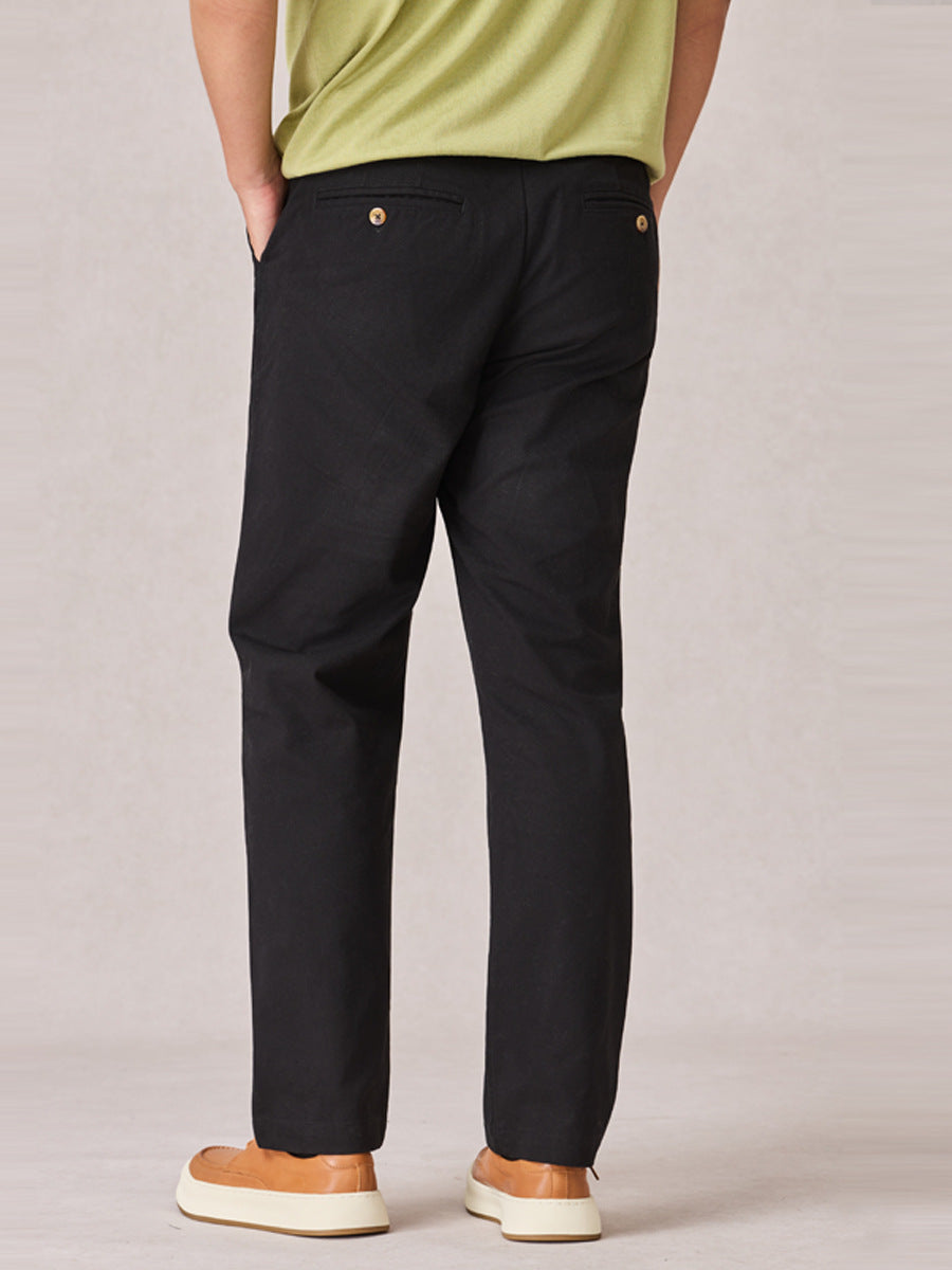 Spring And Autumn Slim-Fit High-End Trousers Commuter Long Pants