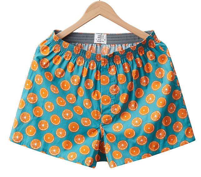Men's Casual Arrow Print Plaid Boxer Briefs
