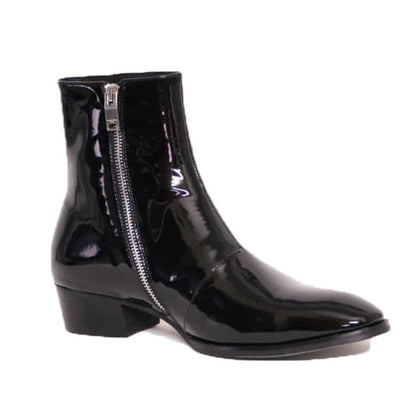 Men's Chelsea Boots Leather Pointed-Toe Dr Martens Style Boots