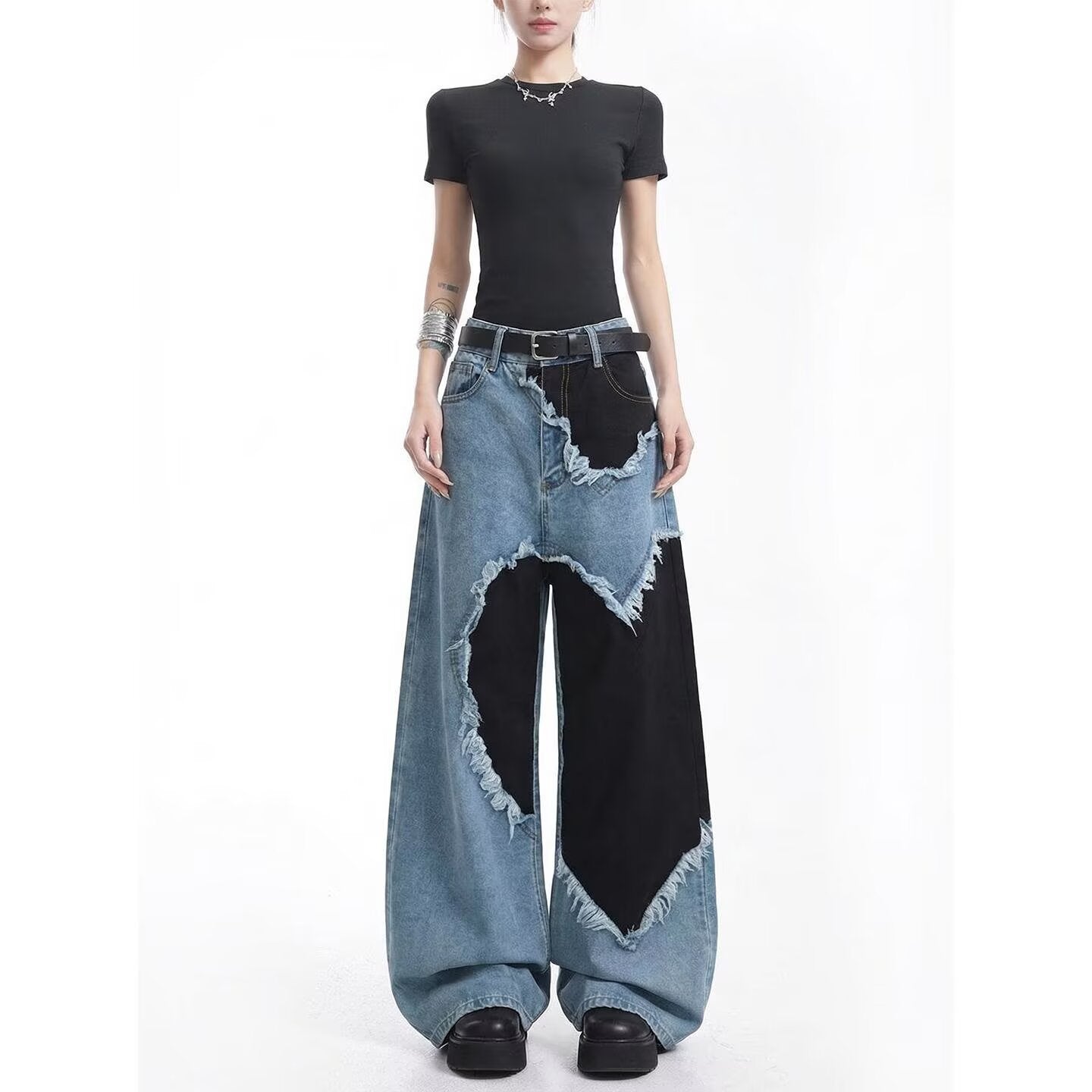 Womens Stylish Multicolor Versatile Casual Jeans