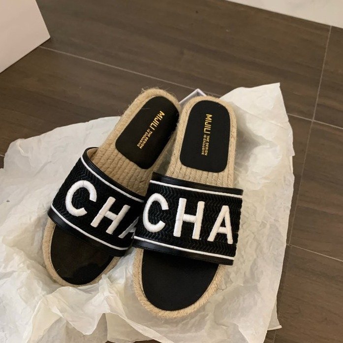 Women's Fairy Style Flat Slippers Summer Outdoor Fashion New One Strap Slide Sandals For Dress Matching