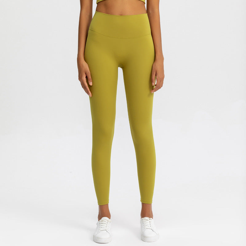Autumn And Winter New Nude Women Yoga Pants No Embarrassment Line