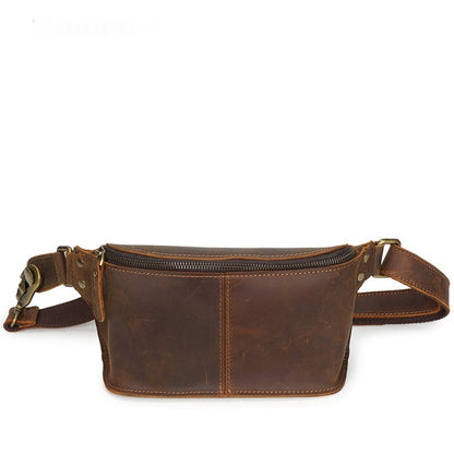 Vintage Handmade Leather Waist Bag