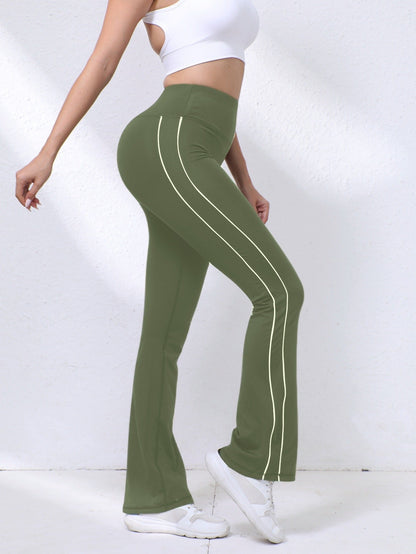 New Yoga Pants With Tummy Control, Flared Pants, Fitness Shaping Long Pants, Butt-Lifting High-Waisted Outdoor Sports Pants For Women