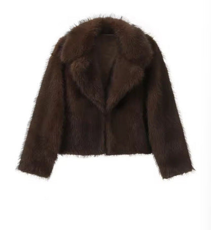 Fur Autumn And Winter Faux Fur Women's Clothing Top
