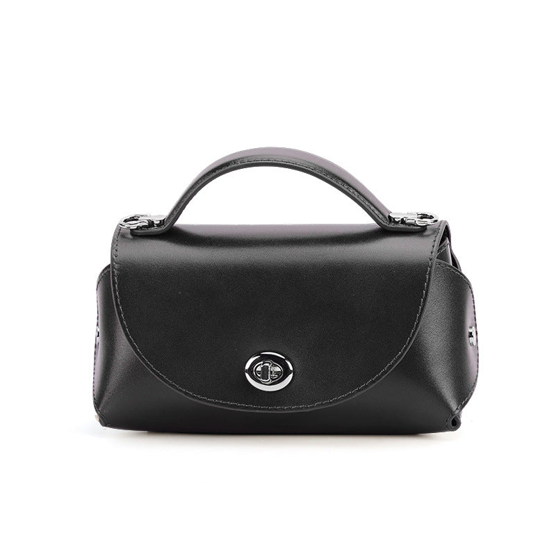 Retro-style Elegant Genuine Leather Tote And Crossbody Bag