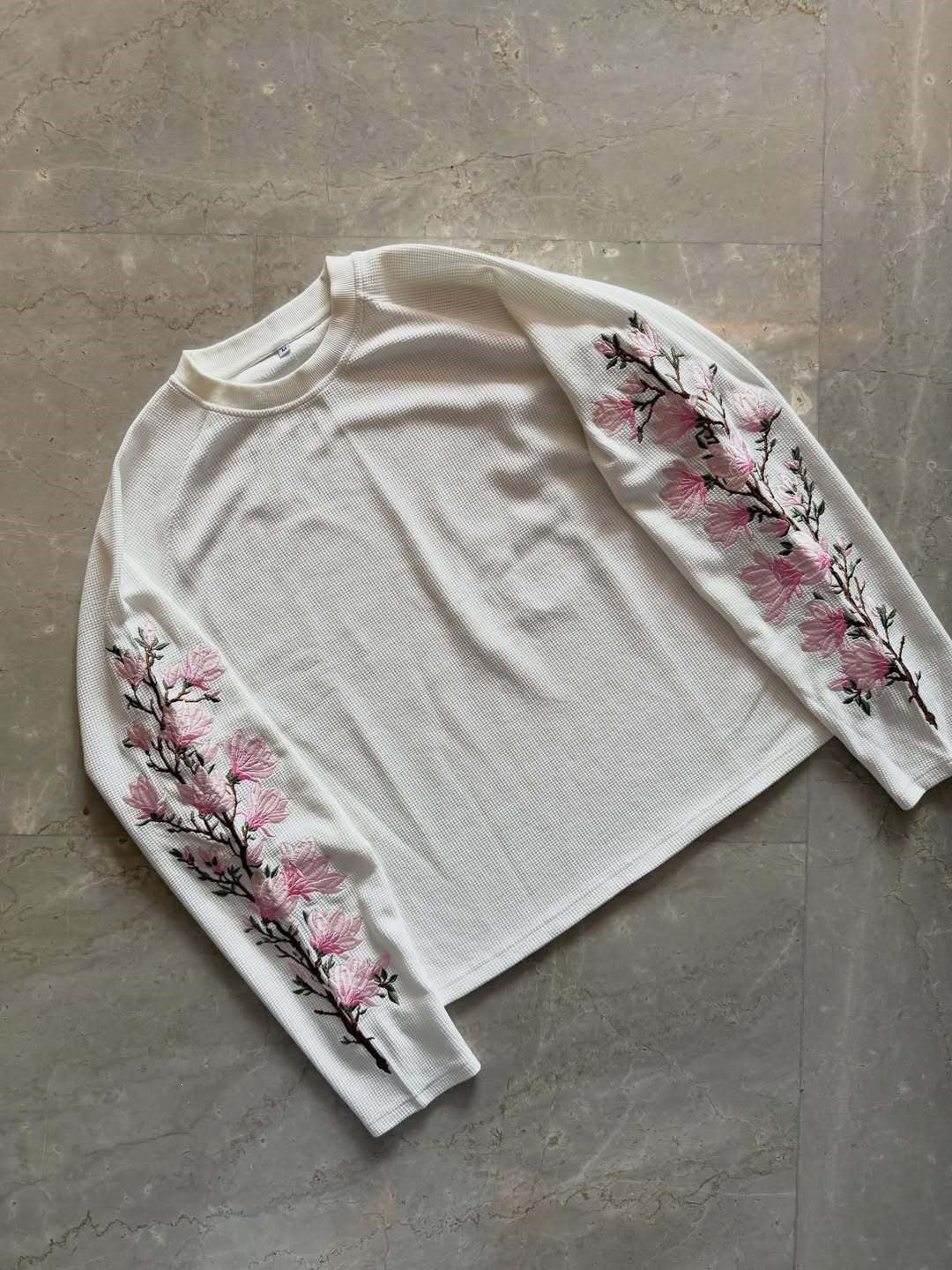 Round-neck Pullover Vintage Streetwear Long-sleeved T-shirt