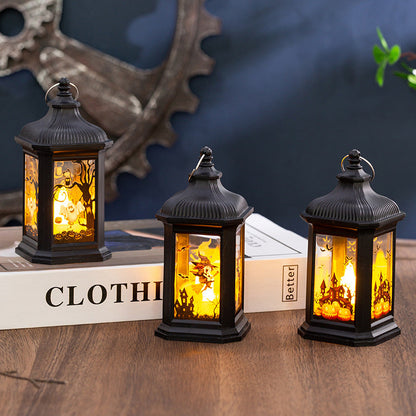 Halloween Decorations Children's Portable Pumpkin Lantern Halloween Ornaments Halloween Pendant Wind Lantern Props