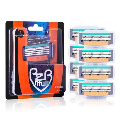 Manual razor 4-layer razor blade