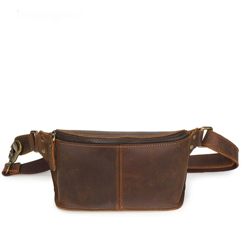Vintage Handmade Leather Waist Bag