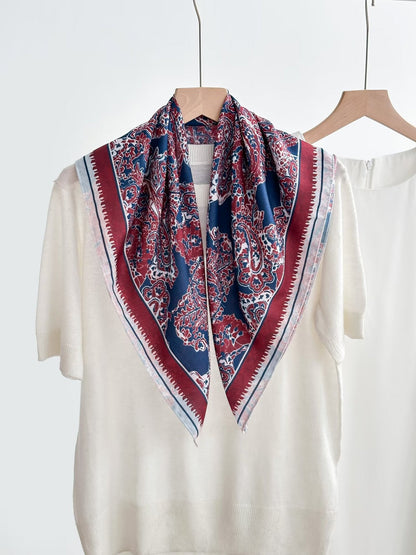 Women's Vintage High-end Outer Silk Scarf