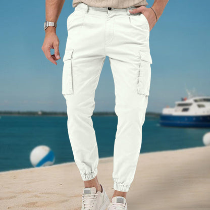 Multi-Pocket Cargo Casual Sports Jogger Pants Versatile And All Season