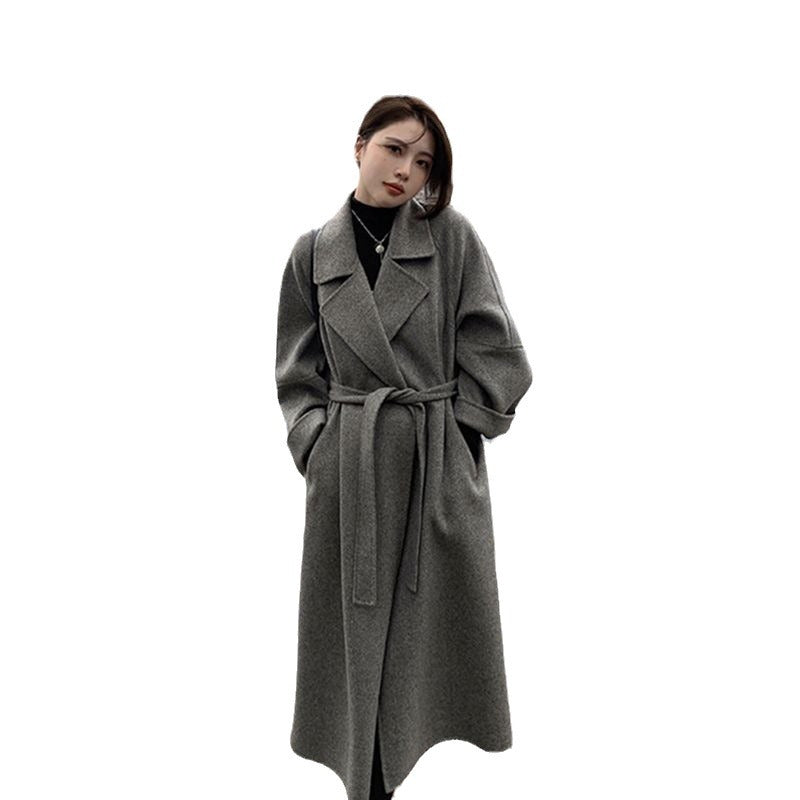Double-faced Wool Coat A Versatile Mid-length Womens Overcoat For Fall And Winter Perfect For Petite Figures