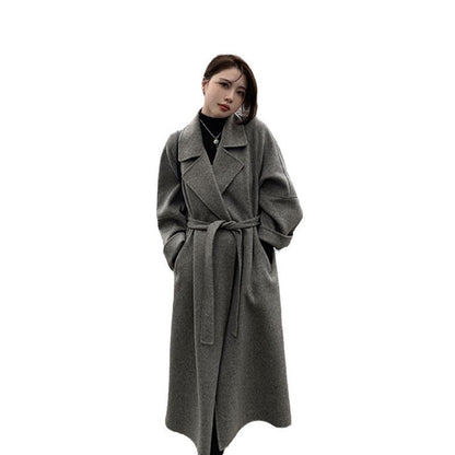 Double-faced Wool Coat A Versatile Mid-length Womens Overcoat For Fall And Winter Perfect For Petite Figures