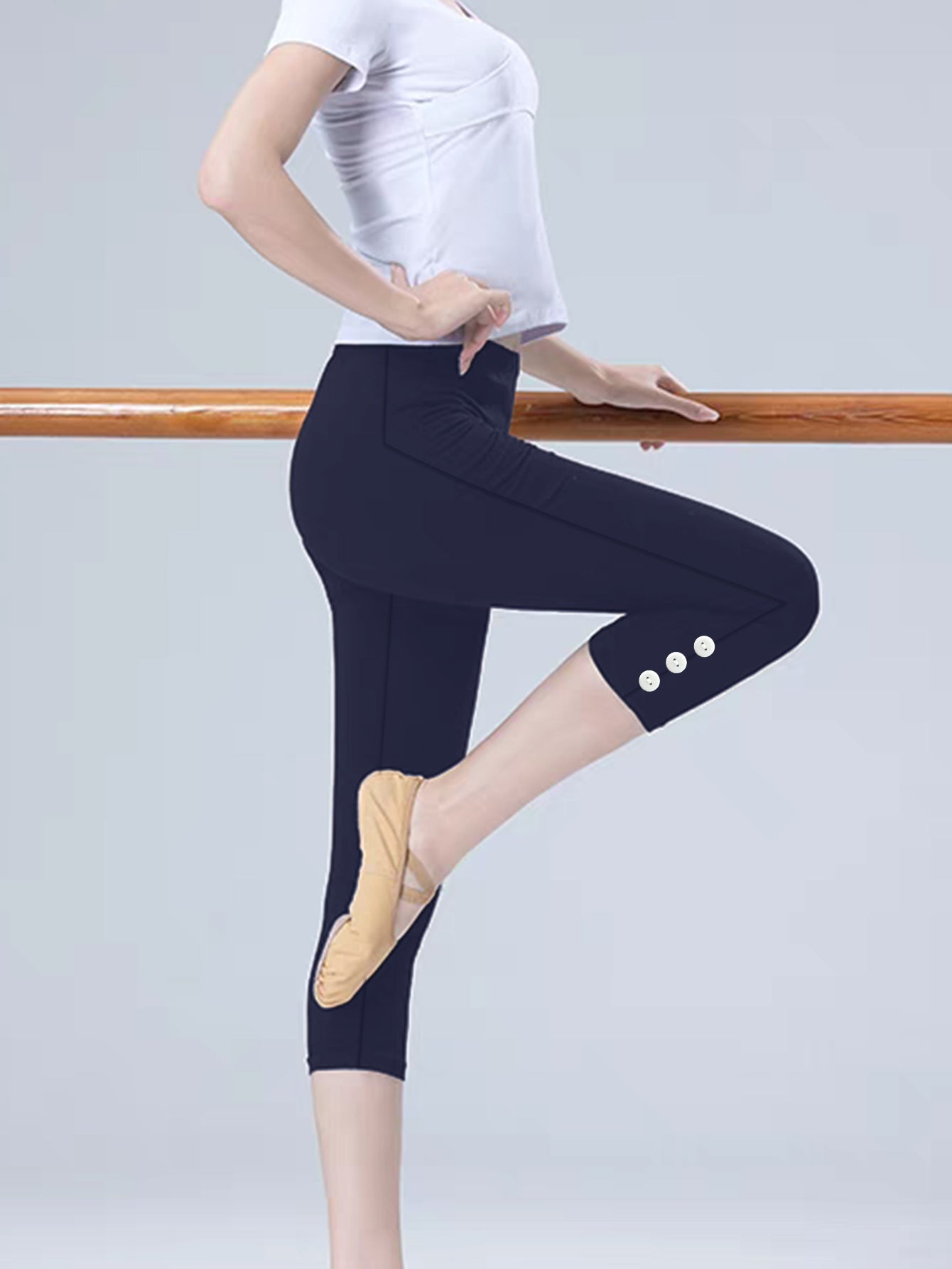 Capri Leggings For Women High Waisted Capris Tummy Control Yoga Pants With Pockets Workout Cycling Tights