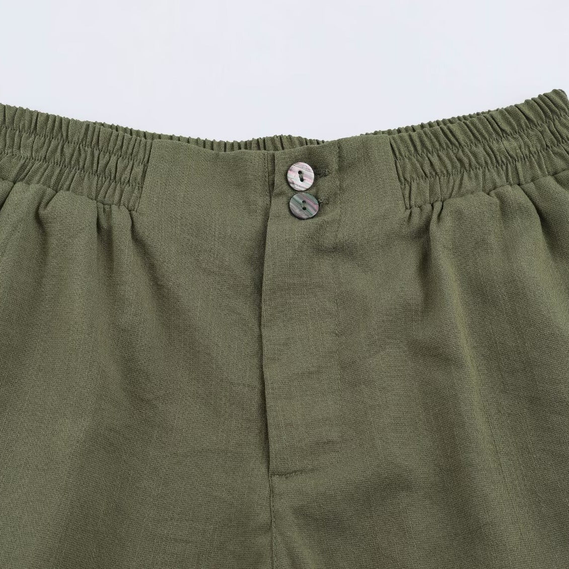 Casual Shorts With A Curled Hem Western Style
