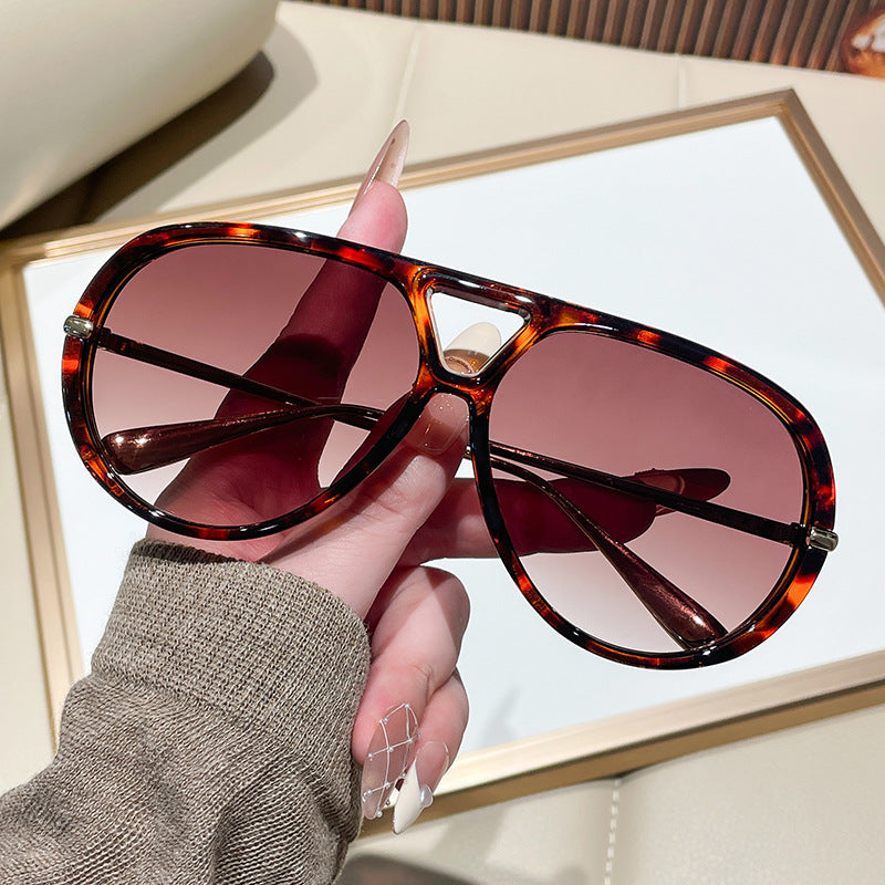 European And American-style Oversized Aviator Sunglasses