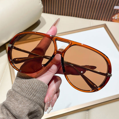 European And American-style Oversized Aviator Sunglasses