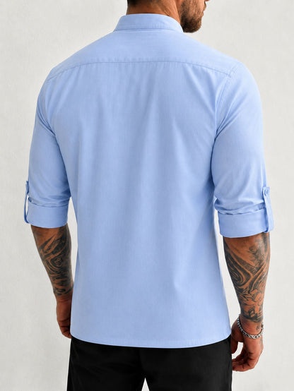 Men S 100 Cotton Mid Sleeve Shirt Built For The Outdoor Man