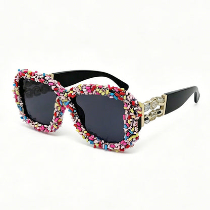 Square-frame Sunglasses Versatile Shades For Beach Vacations