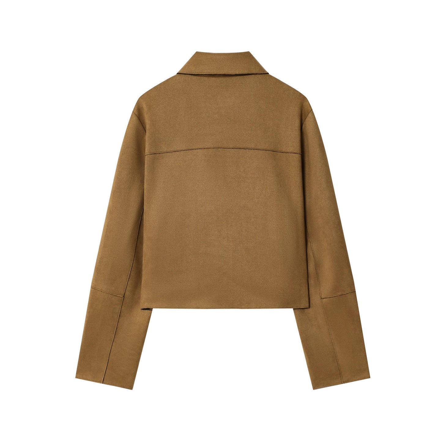 Casual Short Jacket With A Suede-like Finish